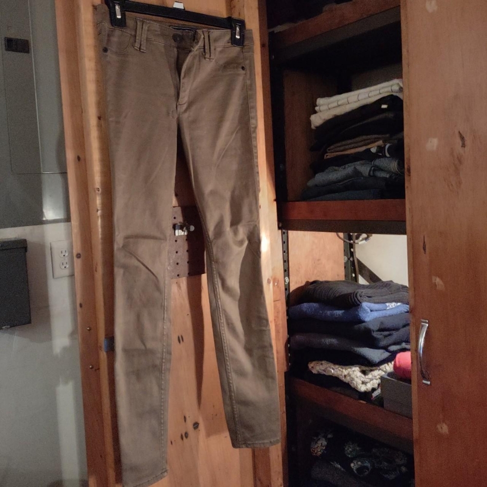 Low waisted super skinny golden mustard khaki worn one time like new jegging